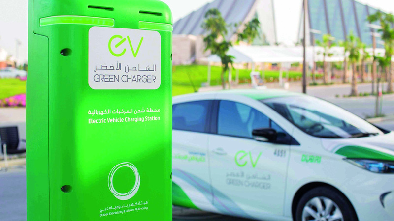«ديوا» ركبت 382 محطة شحن في مختلف أنحاء دبي. من المصدر