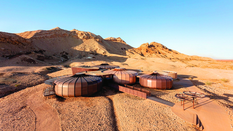 الحديقة تتضمن معالم جيولوجية وأحافير من ملايين السنين. من المصدر