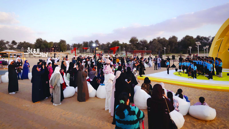 فعاليات المهرجان تقام وسط  أجواء اجتماعية وترفيهية وتراثية وتعليمية.  من المصدر