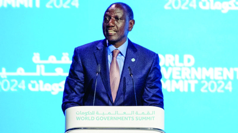 الدكتور وليام روتو: نثمّن إتاحة صاحب السموّ الشيخ محمد بن راشد آل مكتوم، الفرصة لدول العالم للمشاركة في نقاشات جادة حول مستقبل الحكومات.