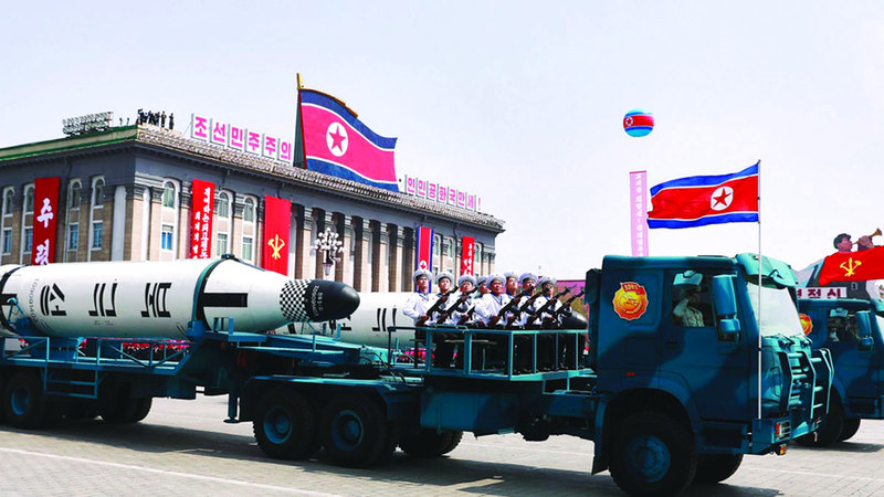 المواكب العسكرية في كوريا الشمالية تترافق مع المناسبات الوطنية. أرشيفية