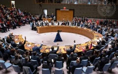 الصورة: مجلس الأمن يصوت على عضوية فلسطين بالأمم المتحدة