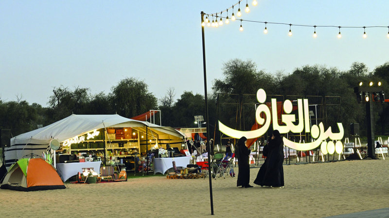 المهرجان شهد مشاركة واسعة من قبل أصحاب المشاريع أسهمت في تعزيز الترابط وتنمية مواهب أبناء الفرجان المختلفة في دبي.  تصوير: أحمد عرديتي