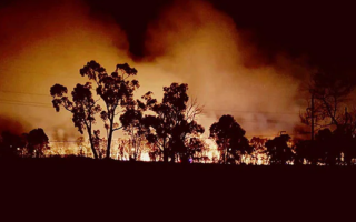 الصورة: السلطات الأسترالية تدعو الآلاف إلى إخلاء منازلهم مع اقتراب حريق غابات