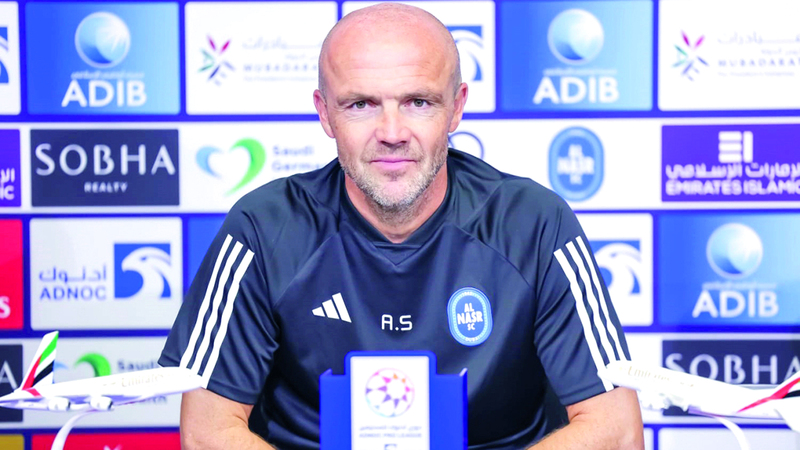 مدرب النصر الهولندي ألفريد شرودر. من المصدر