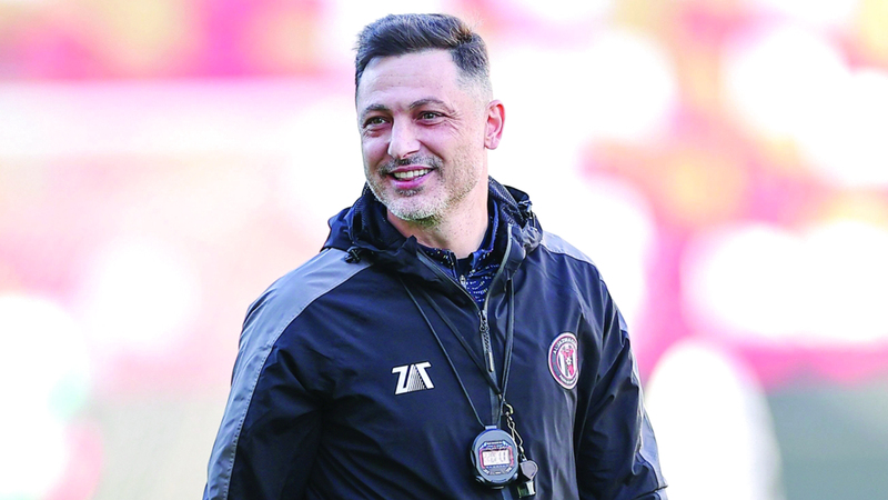 مدرب الجزيرة الجديد ميريل رادوي. من المصدر