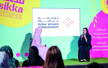الصورة: آمنة بالهول في «حوارات دبي للمرأة»: لا أجد راحتي إلا في الإبداع