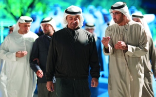 الصورة: رئيس الدولة يشهد إعلان شراكة بين «مبادرة محمد بن زايد للماء» ومؤسسة «إكس برايز» الأميركية