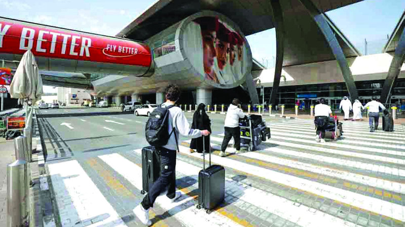 مستويات الطلب على السفر الجوي أعلى من معدلاتها مقارنة بالفترة ذاتها من 2023. أ.ف.ب