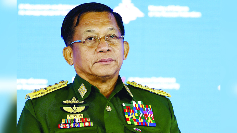 تصاعدت الانتقادات ضد قائد الانقلاب الجنرال مين أونغ هلاينغ. أرشيفية