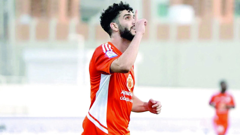 وليد أزارو سجل 5 أهداف مع عجمان في الدوري. من المصدر