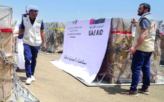 الإمارات ترسل 36 طناً من المساعدات الإنسانية و500 حقيبة إغاثية إلى تشاد