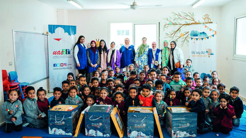 المجلس الإماراتي لكتب اليافعين أوصل العام الماضي الكتب إلى الأطفال في ثلاث دول. من المصدر
