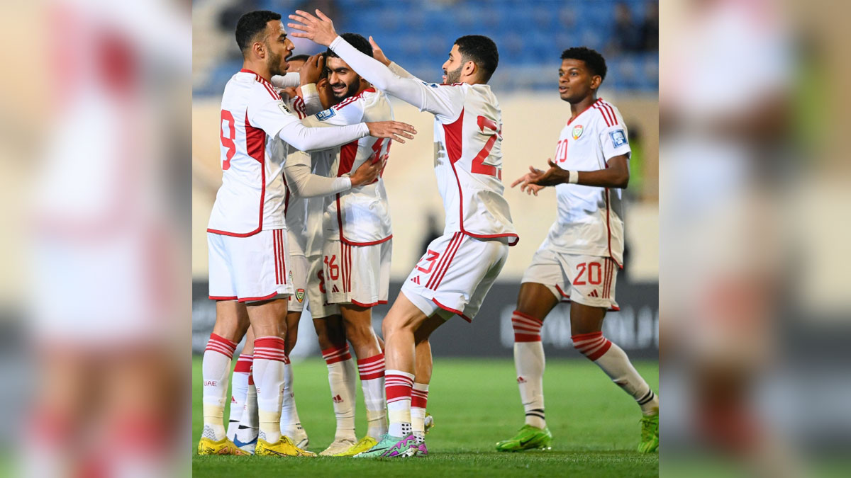 منتخب الإمارات تصدر المجموعة الثامنة بـ 12  نقطة بعد الفوز على اليمن. من المصدر