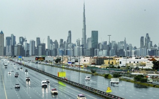 الصورة: اعتباراً من "الأربعاء".."الأرصاد": منخفض جوي جديد مصحوب بأمطار وبرق ورعد