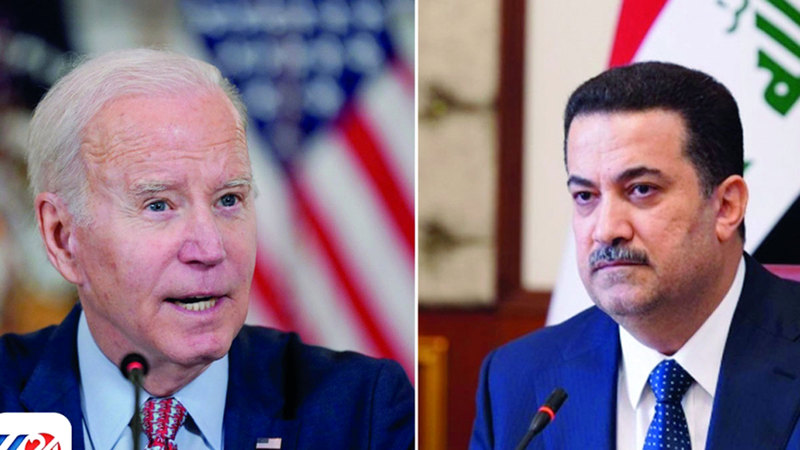 صورة مركبة للرئيس الأميركي ورئيس الوزراء العراقي. أرشيفية