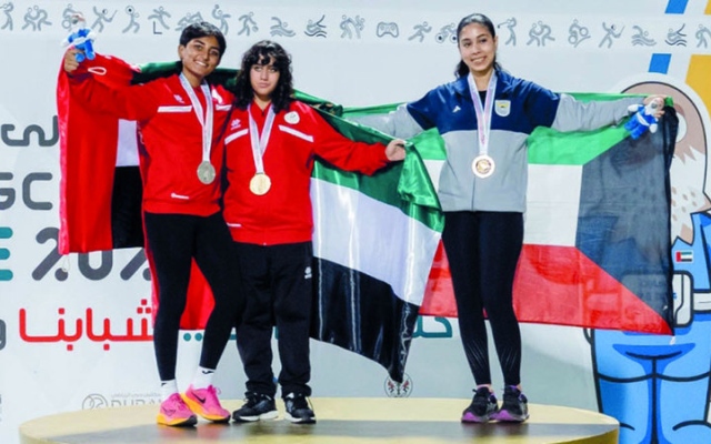 الصورة: 48 ميدالية إماراتية في اليوم الثالث للألعاب الخليجية