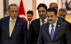 الصورة: مباحثات عراقية تركية برئاسة السوداني وأردغان في بغداد