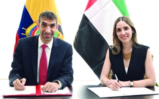 الصورة: الإمارات والإكوادور توقعان «بيان نوايا» لبدء مفاوضات شراكة اقتصادية شاملة