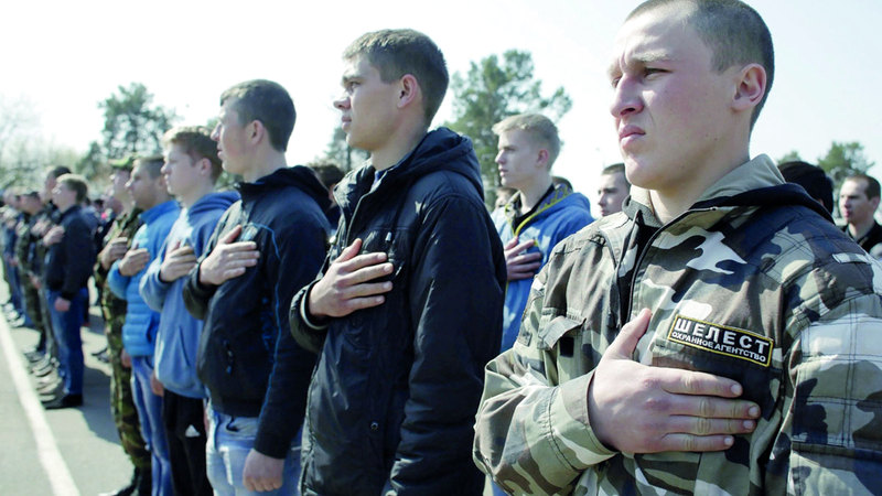 الآلاف من الشباب الأوكراني تفادوا التجنيد الإجباري. أرشيفية