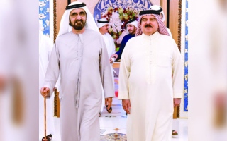 الصورة: محمد بن راشد وملك البحرين يستعرضان سُبل تعزيز الشراكة الاستراتيجية
