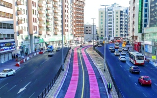 الصورة: مسارات جديدة للحافلات ومركبات الأجرة في 6 شوارع بدبي