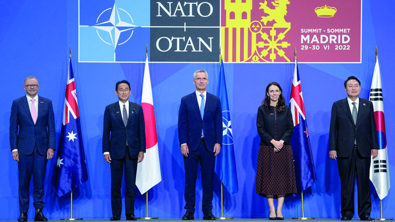جاسيندا أرديرن حضرت قمة «الناتو» في 2022. أرشيفية