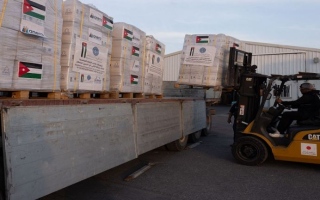 الأردن يدخل قافلة مساعدات إلى شمال غزة عبر معبر بيت حانون لأول مرة
