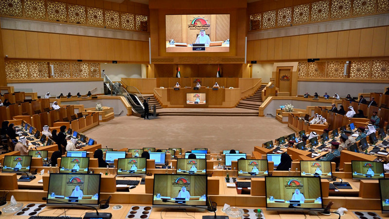 جانب من جلسة المجلس الوطني. من المصدر