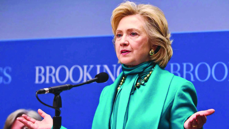 هيلاري كلينتون، شجع ترامب على التحقيق معها كونها أحد منتقديه السياسيين. أرشيفية