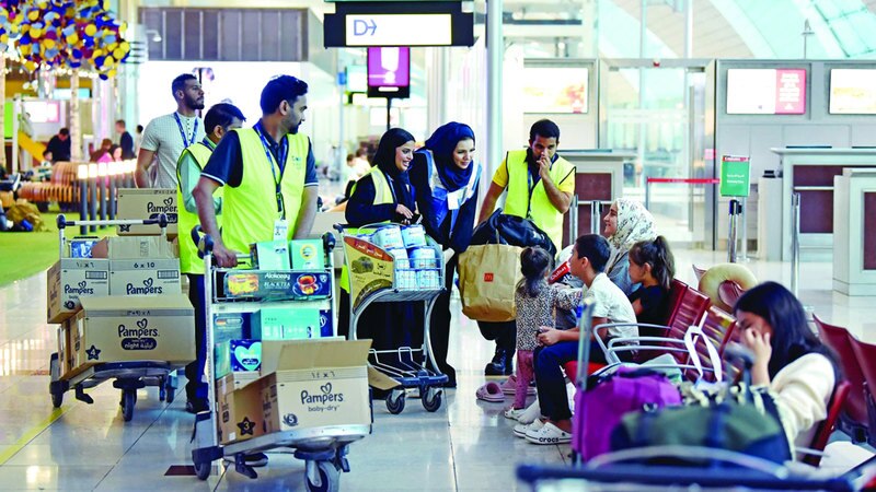 مطار دبي شهد ارتفاعاً كبيراً في أعداد المسافرين خلال عام 2023. أرشيفية