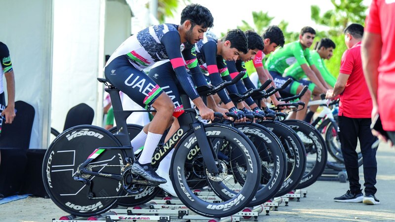 «درّاجات الإمارات» حصدت 6 ميداليات في دورة الألعاب الخليجية الأولى للشباب. من المصدر