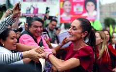 الصورة: شينباوم أمام اختبار حقيقي كأول امرأة تستعد لتولي رئاسة المكسيك