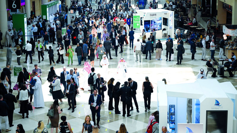 المعرض شهد زيادة بنسبة 15% على أساس سنوي في عدد الحضور.   تصوير: نهلة المنصوري