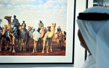 الصورة: عدسة فائزة في «فنون العالم دبي» تلاحق الهجن الأصيلة