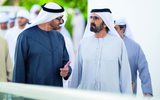 الصورة: رئيس الدولة ومحمد بن راشد يبحثان شؤون الوطن والمواطن