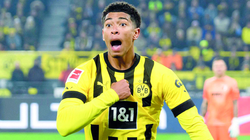 بيلينغهام سبق له اللعب بقميص بوروسيا دورتموند. أ.ف.ب