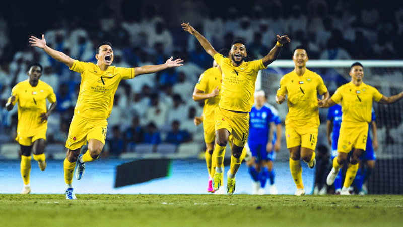 فابيو ليما حقق أول لقب له مع الوصل بعد 10 سنوات. من المصدر