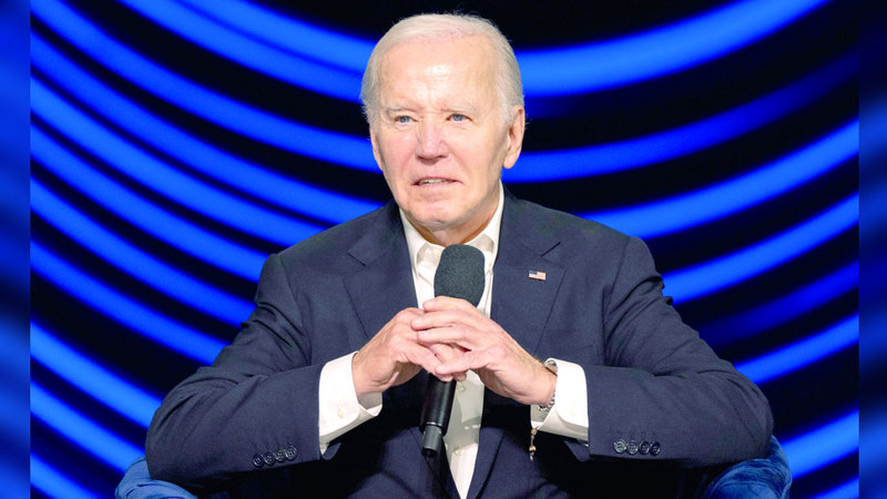 حملة بايدن تستغل إدانة ترامب. أ.ب