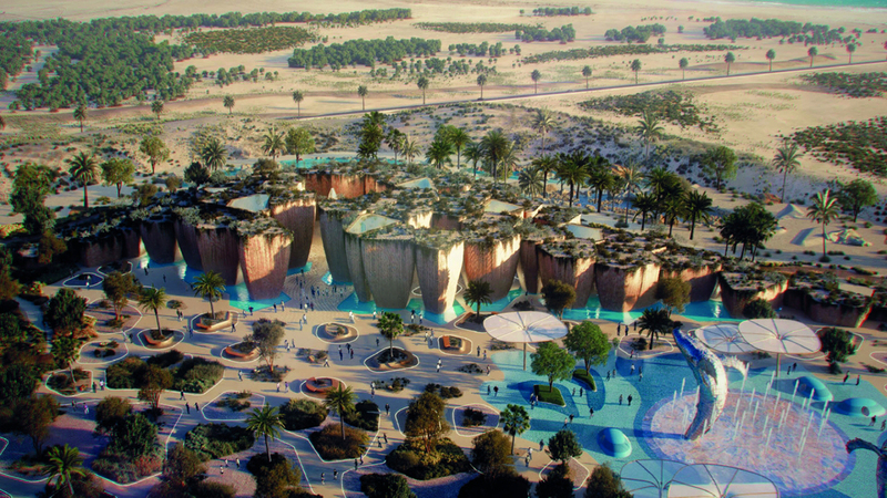 مشروع تطوير شاطئ جبل علي يُعدُّ الأول من نوعه في الدولة شاطئاً مفتوحاً للجمهور وموقعاً يحظى بأهمية بيئية عالمية. من المصدر