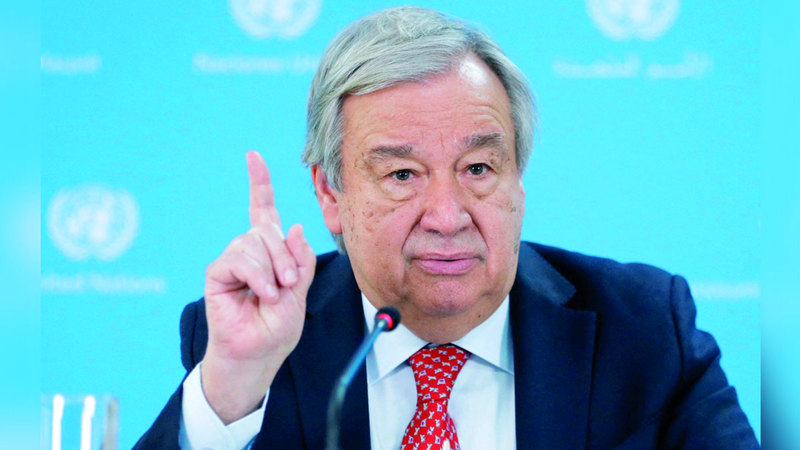 غوتيريش حذر من أن «الأرض أصبحت أكثر سخونة وأكثر خطراً على الجميع في كل أنحاء العالم». أرشيفية