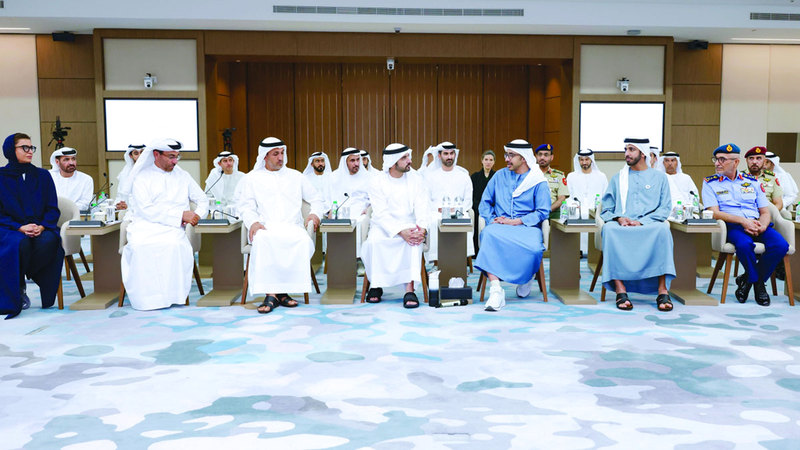 حمدان بن محمد وعبدالله بن زايد أكدا أهمية السلام في المنطقة. من المصدر