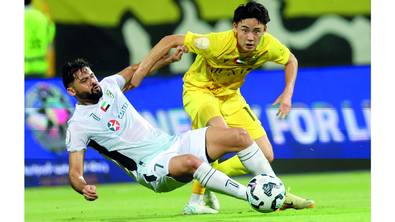 الوصل خسر أمام خورفكان 3-4 في الجولة الخامسة من الدوري. تصوير: سالم خميس