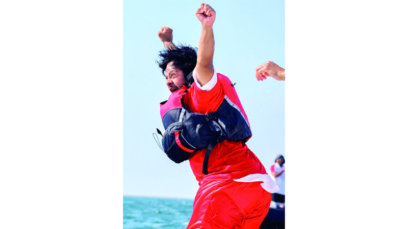 فرحة بطلنا زايد العامري. من المصدر