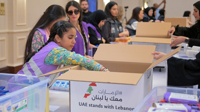 المبادرة تنبثق من حملة الإغاثة الوطنية «الإمارات معك يا لبنان». وام
