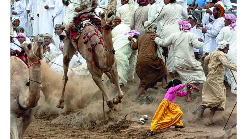 صورة أحمد بن عبدالله الحوسني  الفائزة  في &laquo;المحور العام الملوّن&raquo;. من المصدر