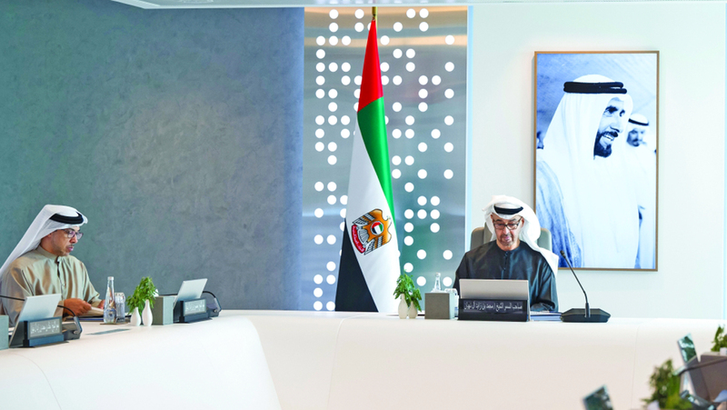 رئيس الدولة خلال ترؤسه  الاجتماع السنوي لمجلس إدارة «أدنوك». وام