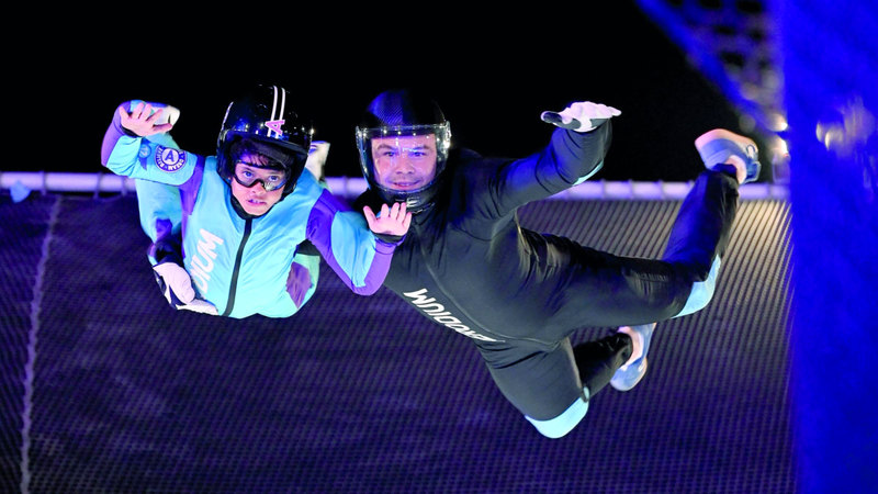 فعاليات ترفيهية ومغامرات متنوعة وألعاب ممتعة بين جنبات المهرجان. تصوير: إريك أرازاس