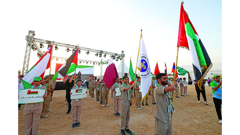 انطلاق مخيم المرموم الكشفي البيئي. تصوير: إبراهيم صادق 