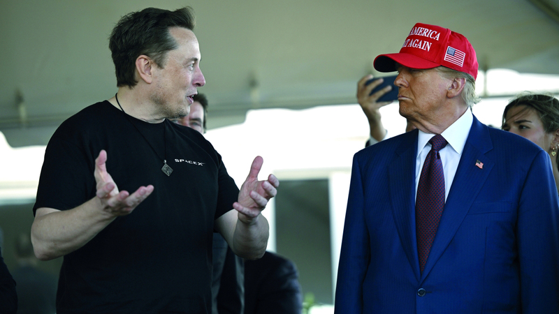 ترامب اختار إيلون ماسك لقيادة وزارة الفعالية الحكومية. أ.ب